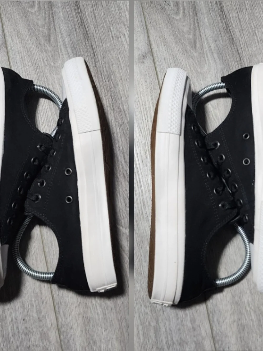 Converse Chuck Taylor All Star II Low Top Sneakers Black W/ Lunarlon  Womens 8 - Picture 5 of 8